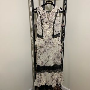 Roberto Cavalli midi silk dress size 38
